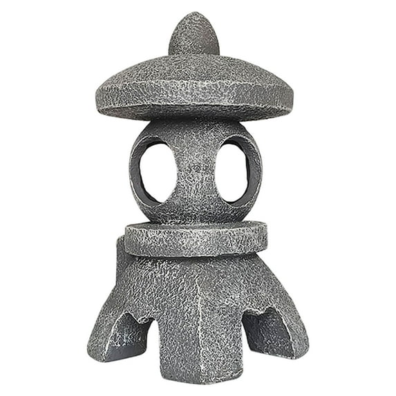 LLDYYDS Pagoda Garden Statue, Japanese Pagoda Statues, Waterproof Solar Lantern, 5.1x5.3x10.2 inch Decorative for Garden Yard Lawn Balcony
