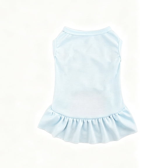 LLDYYDS Pet Clothes Small Dog Clothing Blank Color Sport Dress T-Shirts Tee Dresses Tanks Top L