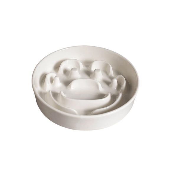 LLDYYDS Pet Feeding Bowls, Ceramic Slow Feeder Dog Bowl - Heavy Weighted Food Dish for Small to Medium Dogs One Size