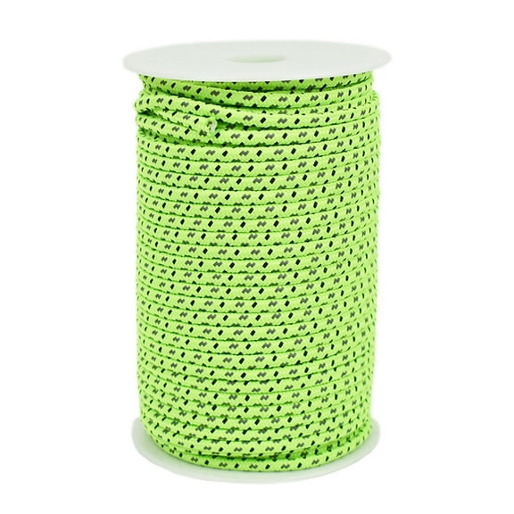 LLDYYDS Reflective Paracord Rope 164FT, Tent Rope Camping Rope Reflective Strand Nylon para Cord Lanyard Utility 550 Parachute Cord, 4mm Thin Tent Rope