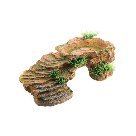 LLDYYDS Reptile Hides and Caves Rock Reptile Hideout Terrarium Habitat Décor for Bearded Dragon Lizards Ball Python Snakes One Size