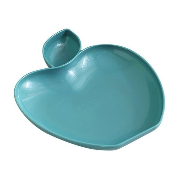 LLDYYDS Shaped Dumpling Serving Tray with Dipping Compartment Snack Plate for Parties and Banquets Easy to Clean Food Storage