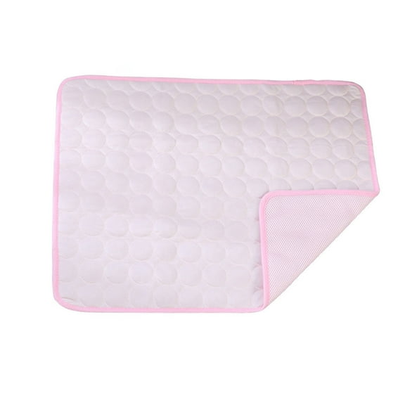 LLDYYDS Summer Dog Cooling Mat Washable Ice Silk Self Cool Pad for Medium Dogs and Cats, 15x11in Pet Sleeping Pad for Crate, Bed