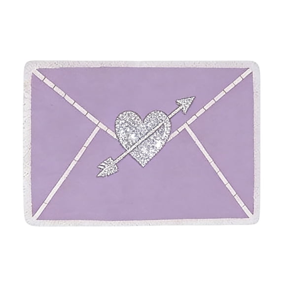 LLDYYDS Valentine's Day Heart Envelope Doormat Non- Coconut Fiber Rug with Rubber Backing for Outdoor and Indoor Entryway
