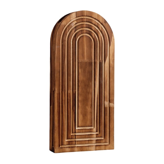 LLDYYDS Wooden Wall Vase Brown Finish Modern Farmhouse & Boho Wall Decor for Entryway, Hallway, Bathroom