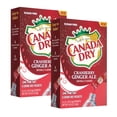 thumbnail image 1 of LLE Canada Dry Powder Drink Mix Cranberry Ginger Ale Flavor, Sugar Free  Water Enhancer Easy to Prepare Powdered Beverages for Picnic Camping Outdoor Drinks 6ct Box, 2 Boxes-12 Sticks Total, 1 of 5