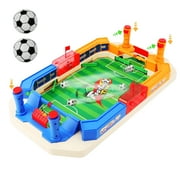 LLESSOO Mini Interactive Foosball Game Mini Table Soccer Game Parent Child Interactive Portable Tabletop Football Game Toy for Family