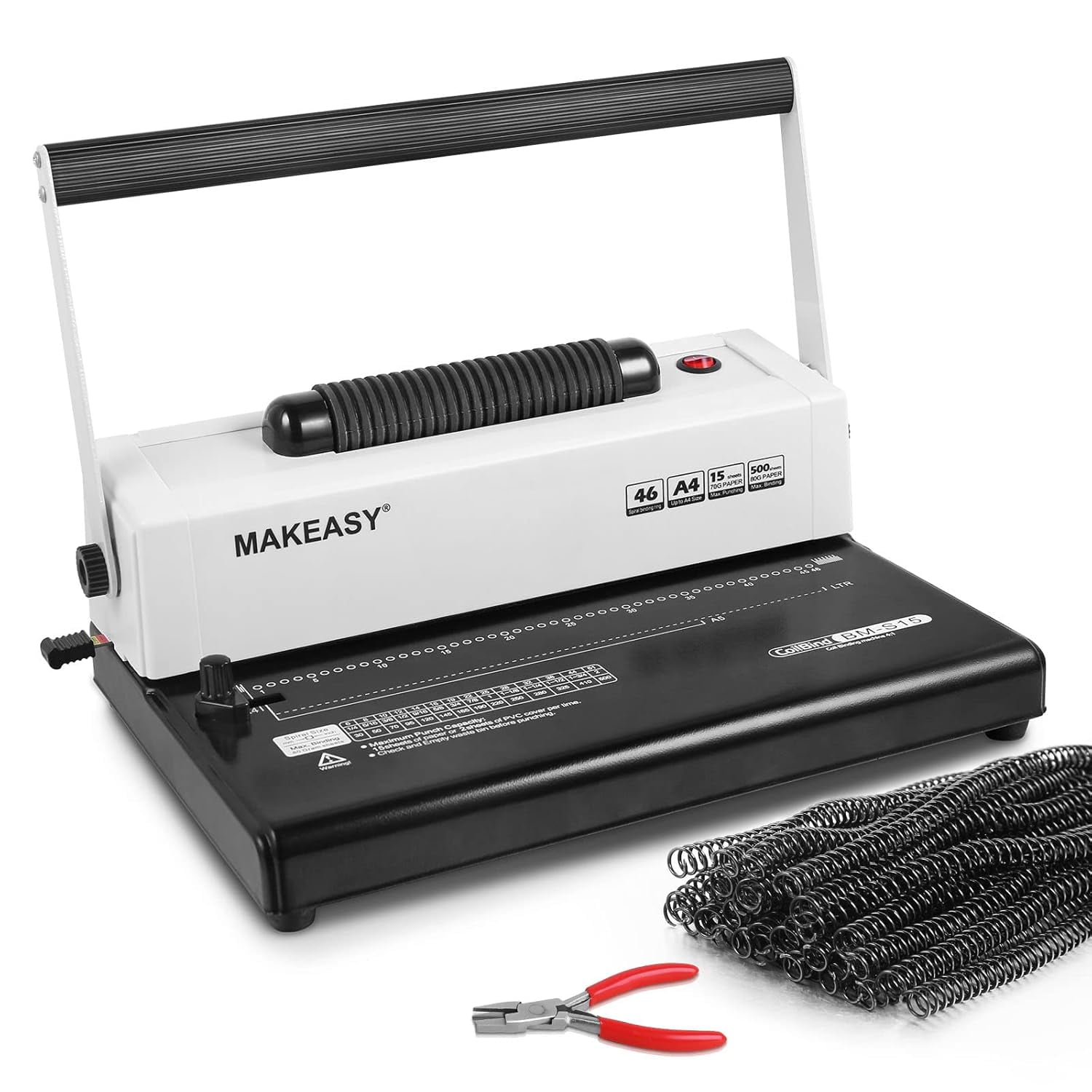 LLHYJ Coil Spiral Binding Machine - Manual Hole Punch - Electric Coil ...