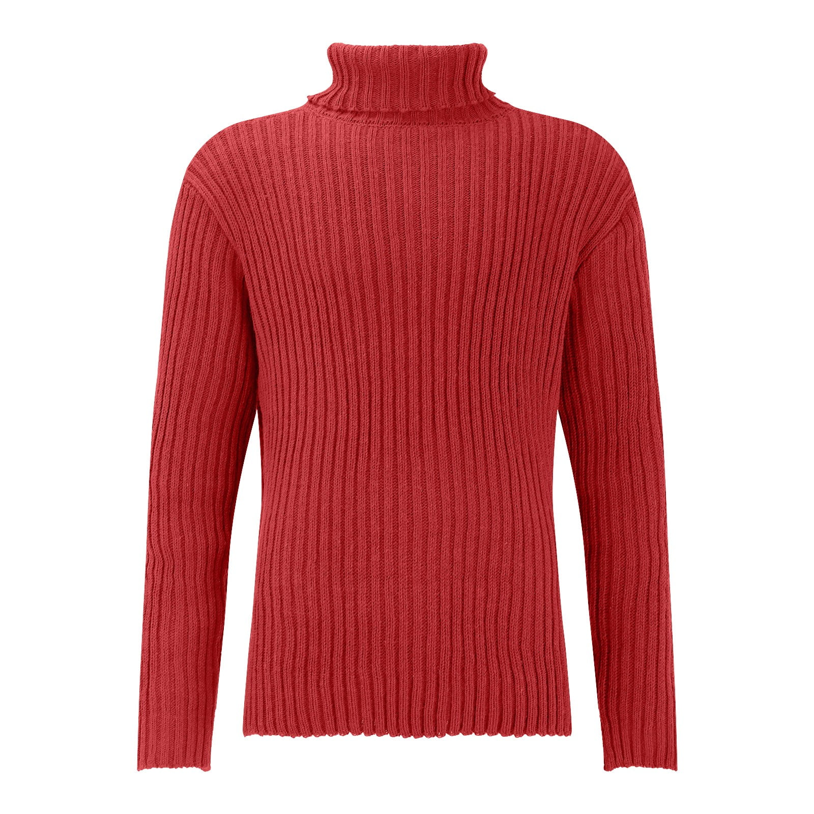 LLIMED Cable Knit Sweater Men Men S Fashion Solid Color High Neck Slim Fit Knitted Warm Sweater Walmart