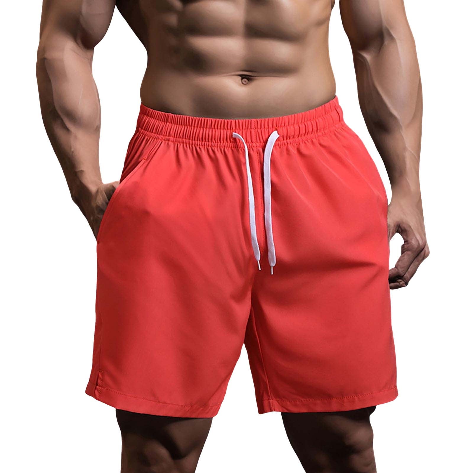 LLIMED Men's Running Athletic Shorts Gym Sports Basketball Hiking Short