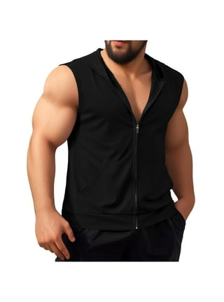 Mens cut off hoodie sale