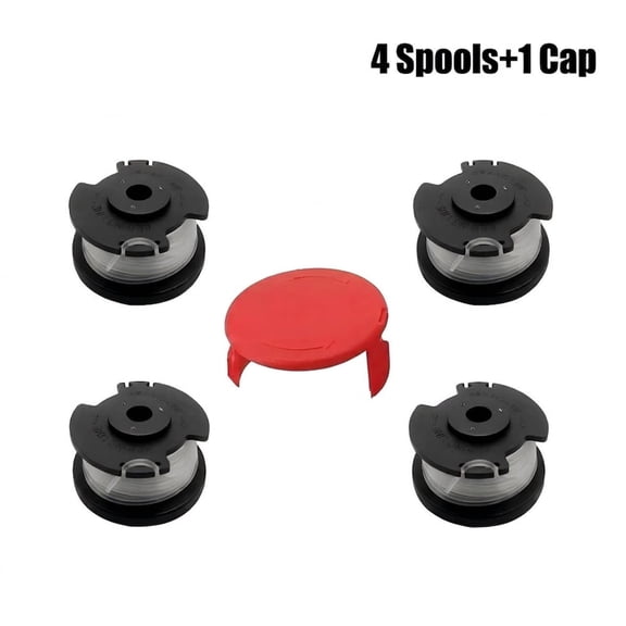 LLIOPLNE 0.065" 16FT Nylon Trimmer Spool Replacement, 4 Pack Weed Eater String Compatible with Hyper Tough 20V Max HT-19-401-003-06 HT-19-401-003-07 Weed Wacker