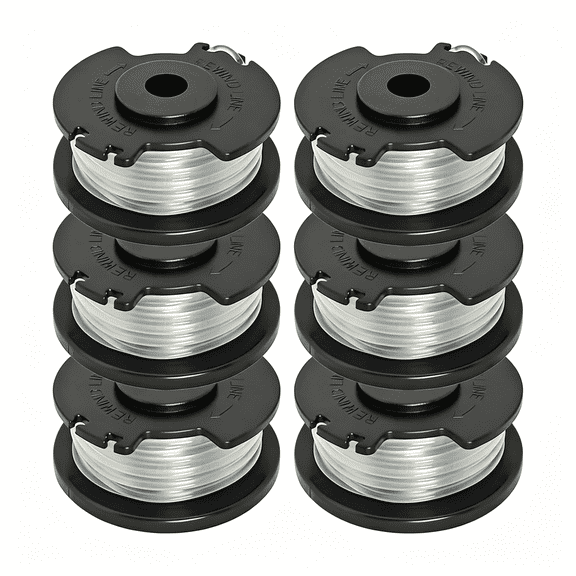 LLIOPLNE 6 Pack 0.065" 17FT Trimmer Spool Line, Precut Nylon Weed Eater String Compatible with Hyper Tough 20V Max HT19-401-003-06 HT19-401-003-07 HT21-401-003-02 HT21-401-003-03 Cordless String Trim