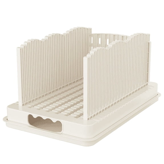 LLMRR Bread Slicer for Homemade Bread, Sourdough Bread Slicer with Crumb Tray, Width-Adjustable Bread Slicing Guide, Suitable for Homemade Bread, Cakes, Sandwich, Bagels