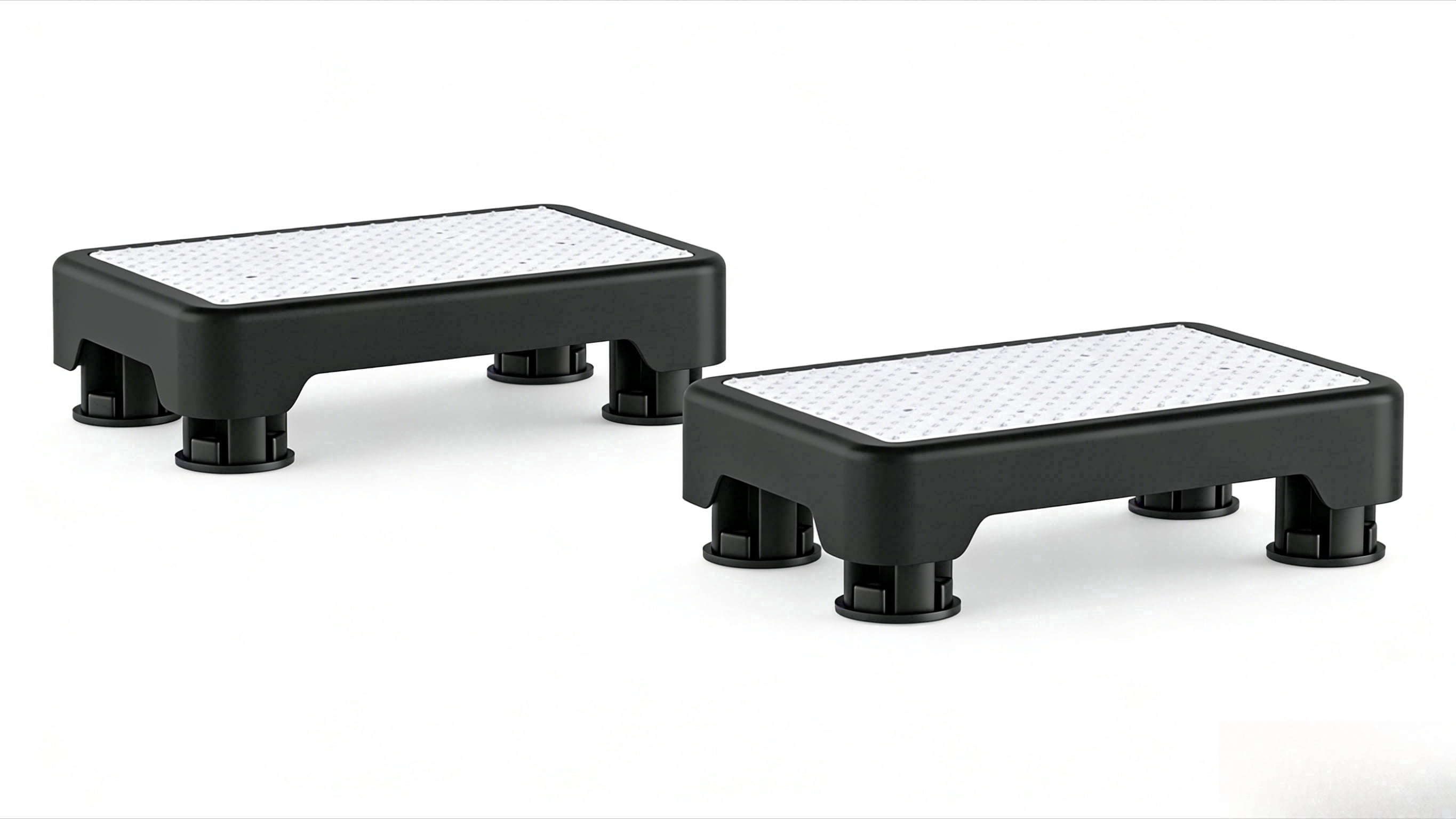 Mobility Step With Rails LLMRR One Step Stool 2 PCS, Indoor/Outdoor Mobility Step Stool ...