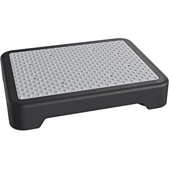 LLMRR Step Stool for Seniors & Adults, Indoor/Outdoor Mobility Step Stool, Portable Stair Assist, Anti-Slip Safety Step Platform for Bathroom, Kitchen and Bedroom, 550lbs Capacity, Black & Gray