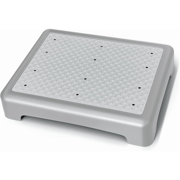 LLMRR Step Stool for Adults, Indoor/Outdoor Mobility Step Stool, Portable Stair Assist, Anti-Slip Safety Step Platform for Bathroom, Kitchen and Bedroom, 550lbs Capacity, Gray & White