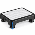 thumbnail image 1 of LLMRR One Step Stool for Seniors & Adults, Indoor/Outdoor Mobility Step Stool, Portable Stair Assist, Anti-Slip Safety Step Platform for Bathroom, Kitchen and Bedroom, 550lbs Capacity, Black & White, 1 of 9