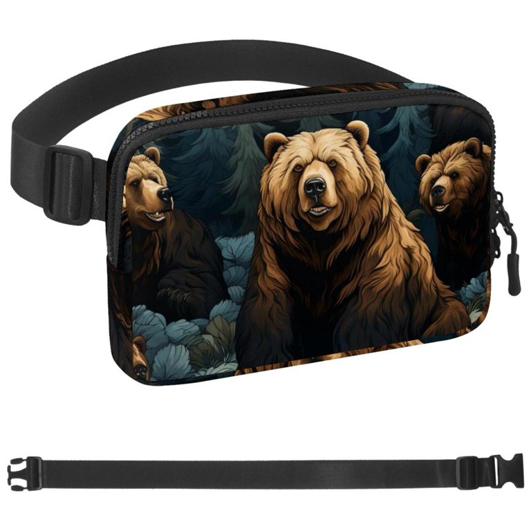 LLNSUPPLY Fanny Bag with Adjustable Extension Strap Unisex 1.5x9.0x5.9 in Bear Walmart