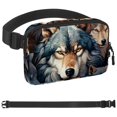 LLNSUPPLY Waist Packs Adjustable with Extension Strap Unisex Bag Wolf