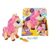 Little Live Pets My Walking Pony Twinkle, Interactive Pony with 25+ Sounds and Reactions, 8.6" Tall, Walks on & off Leash, Reacts to Touch, Ages 5+