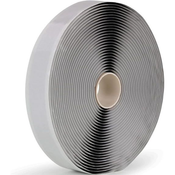 LLPT Butyl Putty Tape Black 3/4 inch x 33 ft Tight Seal for Leak Proof RV Repair (BST343)