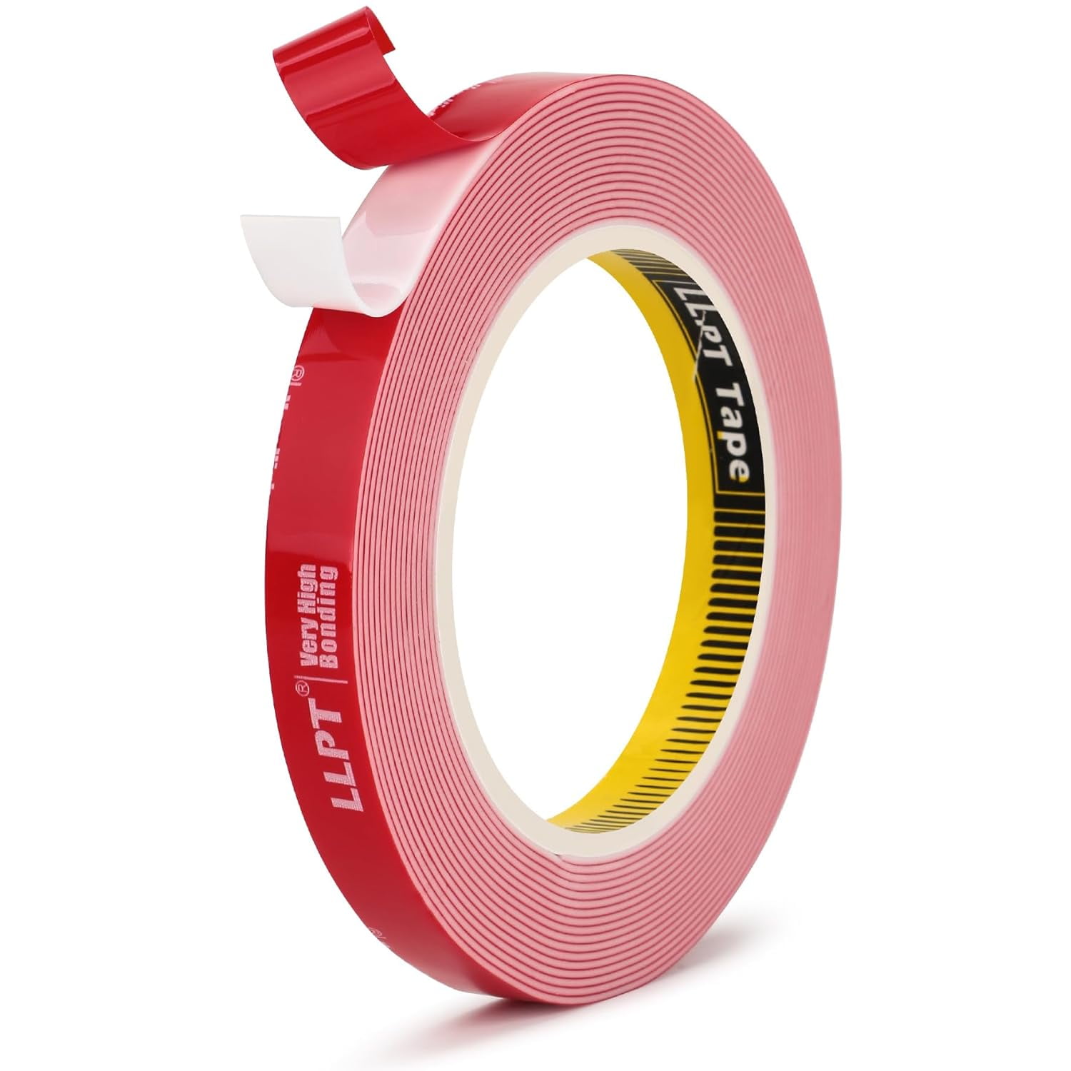 LLPT Double Sided Mounting Tape 1/2"x15.4Ft 0.045in Thick White Heavy Duty Adhesive Waterproof