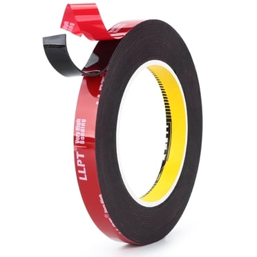 Heavy Duty Double Sided Acrylic Foam Tape – 4 Rolls, 9.8ft Each – Car/Home/Office