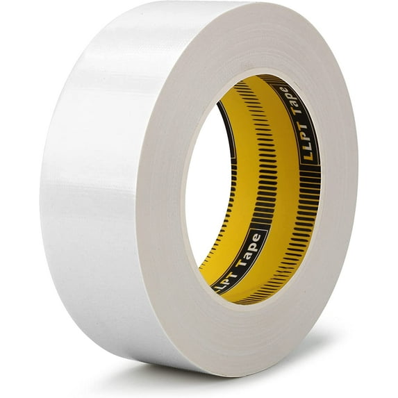 LLPT Duct Tape 1.6 inch x 108 ft Premium Grade Tear by Hand Heavy Duty Color White (DT409)