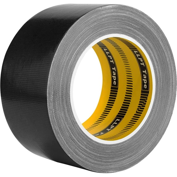 LLPT Duct Tape 2.36 inch x 108 ft Premium Grade Tear by Hand Heavy Duty Color Black (DT242)
