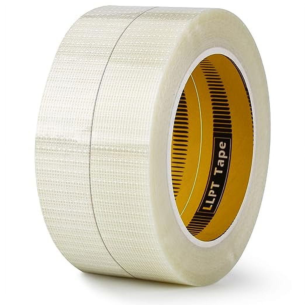 LLPT Filament Strapping Tape Fiberglass Mesh Reinforced 1" x 36 Yards