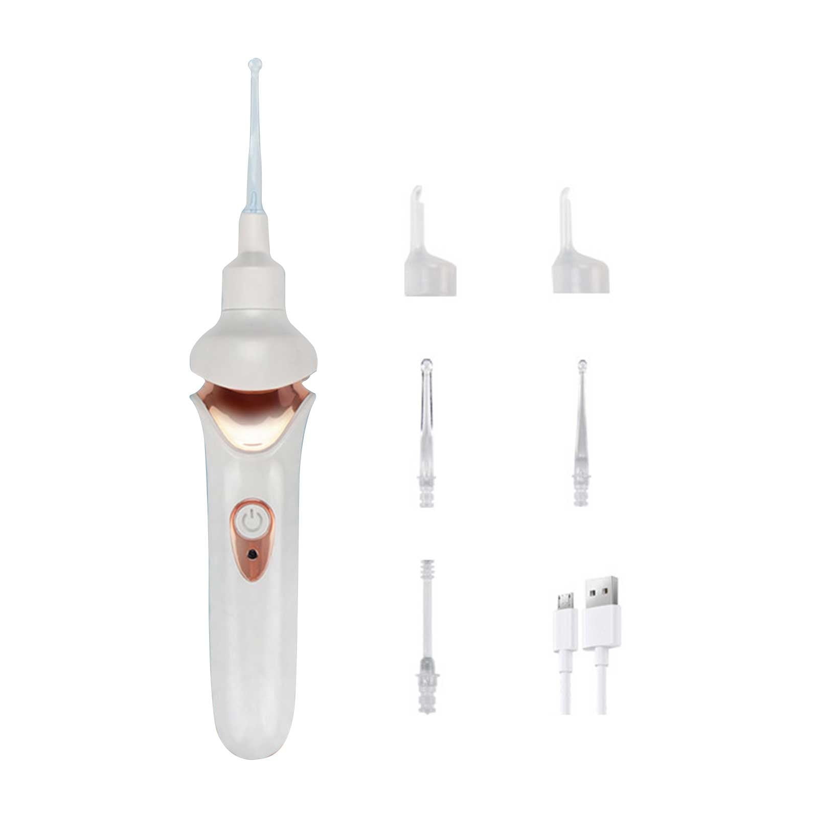 LLQkigsxse Ear Wax Vacuum Removal Ear Earwax Soft Reusable with Ear Wax