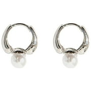 LLQkigsxse Second Hole Earrings For Women Pearl Gold Rhinestone Ear Clip Thin Dangle Elegant Rhinestone Earrings Wedding Women Accessories Jewelry Earrings For Women Gift Set