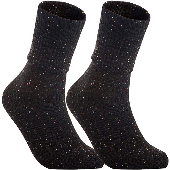 LLS Big Girl's 2 Pairs Wool Knee High Crew Socks Size L