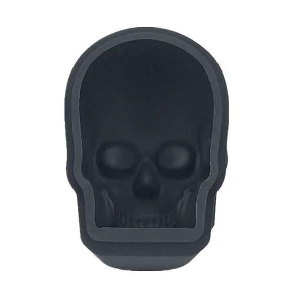 LLXD 3D Skull Silicone Ice Cube Mold, Detailed Skeleton Head Design for Whiskey, Cocktails, and Themed Parties