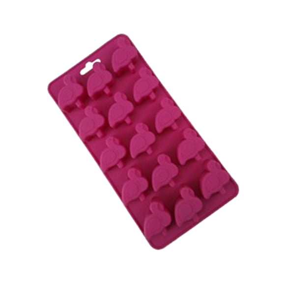 LLXD Flamingo Bird Silicone Ice Mold, Multipurpose DIY Baking and Chocolate Tray, Festive Tropical Theme Kitchen Accessory