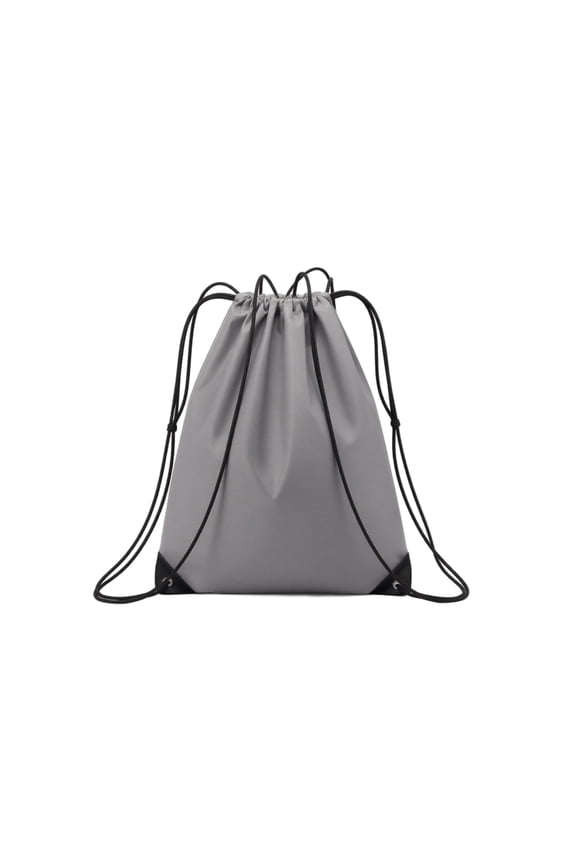 Ultralight Backpack Drawstring Sports Gym Bag Lightweight Cinch Sack for Fitness Travel Training and Outdoor Activities Water Resistant Grey One Size