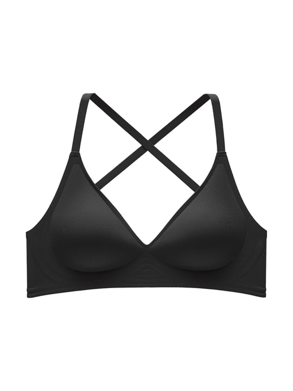 Backless Bras for Women Wireless Seamless Push up Bras No Underwire Soft Cup Padded Bralette