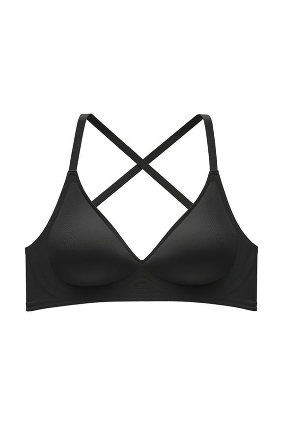 Backless Bras for Women Wireless Seamless Push up Bras No Underwire Soft Cup Padded Bralette