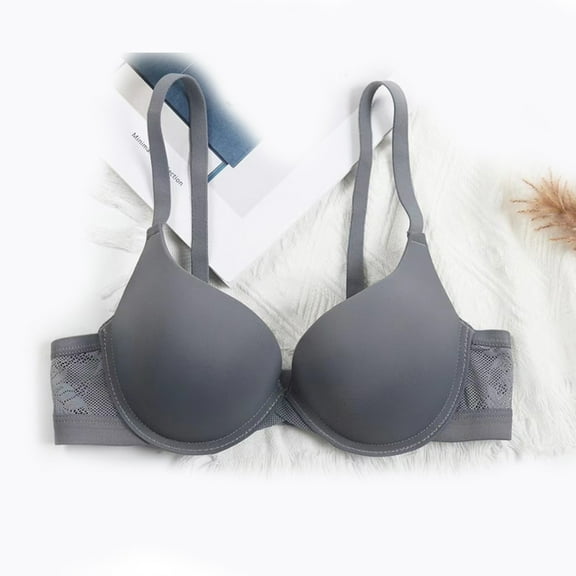 LLYWEY Backless Bras Sleep Bras Women Ladies Sport Bra Style-1216 Women Push-Up Bra Feature Adult Female Bralette Sports Bras Blue 36B