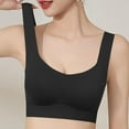 thumbnail image 1 of LLYWEY Bra with No Padding Bras Senior Women Ladies Push-Up Bra Style-1094 Women Double Support Bra Feature Adult Female Yoga Sports Bras Black 36B, 1 of 6