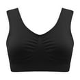 thumbnail image 1 of LLYWEY Bra No Underwire Clearance Padded Bralette Ladies Push-Up Bra Style-849 Women's Plus Soft Cup Bra Feature Adult Female Running Sports Bras Black 44B, 1 of 5
