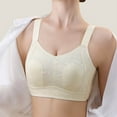 thumbnail image 1 of LLYWEY Bras No Underwire No Padding Bras No Underwire No Padding Ladies Bralette Bra Style-1104 Women's Plus Support Bra Feature Adult Female Everyday Sports Bras White 40B, 1 of 5
