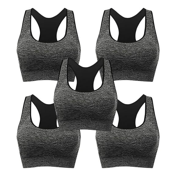 LLYWEY Bras No Underwire Sleep Bras Women Plus Size Ladies Nursing Bra Style-300 Women's Plus Molded Cup Bra Feature Adult Female T-Shirt Sports Bras Gray 38B