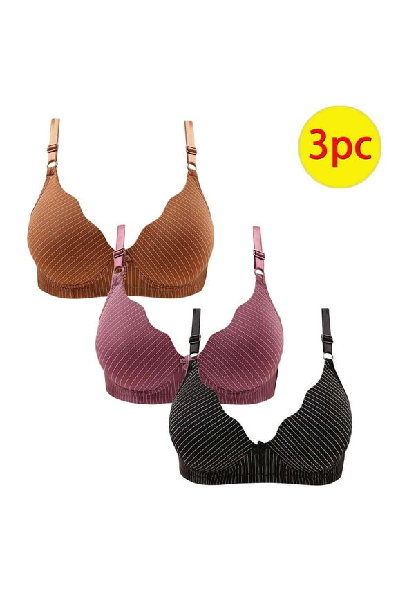 Bras for Women Wireless Comfortable Bras Women Ladies Convertible Bra Style-112 Women's Plus Support Bra Feature Adult Female Everyday Sports Bras Wine 34B