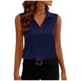 thumbnail image 1 of LLYWEY Collared Tank Tops for Women Sleeveless Business Casual Blouse Button-up Basic Shirts, 1 of 8