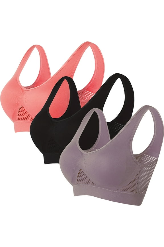 Comfortable Bras Womens Wireless Bras Comfortable Ladies Lace Bra Style-12 Women's Plus Pullover Bra Feature Adult Female Sport Sports Bras Multicolor 40B