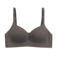 thumbnail image 1 of LLYWEY Comfortable Push up Bras for Women Clearance Sport Bras Women Ladies T-Shirt Bra Style-1366 Women's Plus Seamless Bra Feature Adult Female Running Sports Bras Dark Gray 36B, 1 of 2
