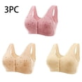 thumbnail image 1 of LLYWEY Comfy Sports Bras for Women Clearance Bras Women No Padding Ladies Push-Up Bra Style-1402 Women's Plus Push-Up Bra Feature Adult Female Sports Sports Bras Khaki 50B, 1 of 8