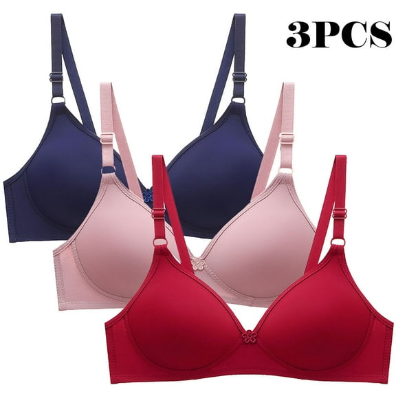 LLYWEY Cotton Wireless Bras for Women Womans Bras Ladies Bralette Bra Style-234 Women's Plus Seamless Bra Feature Adult Female Nursing Sports Bras Multicolor 36B